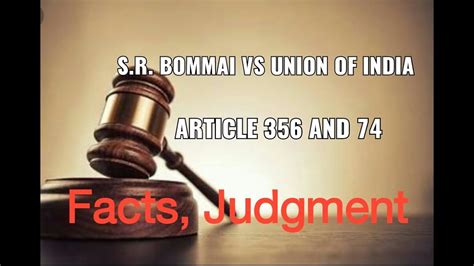 S R Bommai Vs Union Of India AIR 1994 Article 356 President Rule