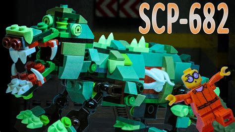 Lego Scp 682 Hard To Destroy Reptile Horror Stop Motion Youtube