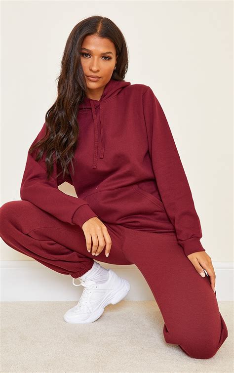 Maroon Ultimate Oversized Hoodie | PrettyLittleThing USA