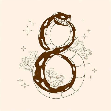 Illustration Du Symbole Ouroboros Vecteur Gratuite