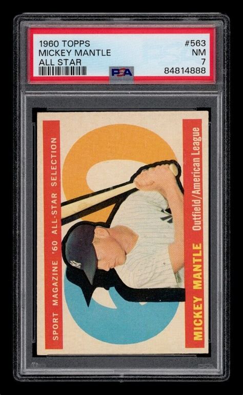 Topps Set Break Mickey Mantle All Star Psa Nm Ebay