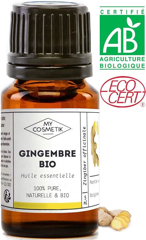 Huile Essentielle De Gingembre Bio Mycosmetik Ml Amazon Fr