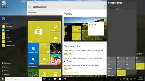 Windows 10: How to control transparency in the Start menu, taskbar ...