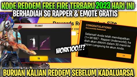 BONGKAR 8 KODE REDEEM FF TERBARU HARI INI 20 MEI 2023 KODE REDEEM RESMI