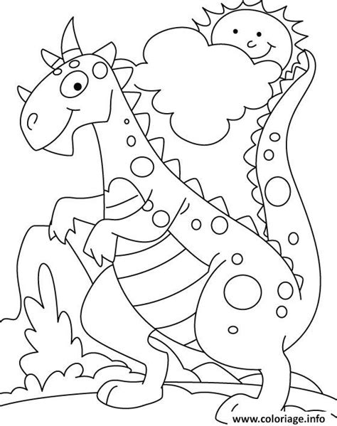 Coloriage Dinosaure Jecolorie