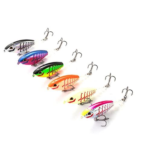 Artificial 2 Segment Topwater Bass VMC Hooks Plopper Fishing Lure Fish