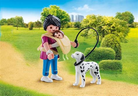 PLAYMOBIL Mama Mit Baby Und Hund 70154