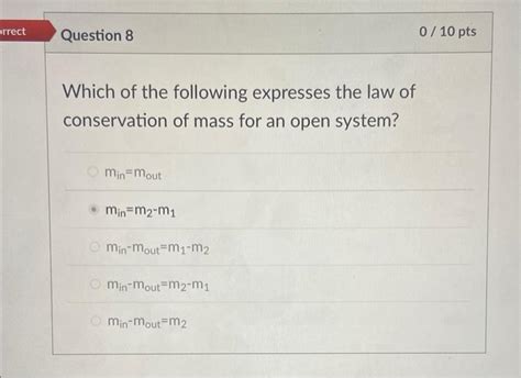 Solved Which Of The Following Expresses The Law Of Chegg