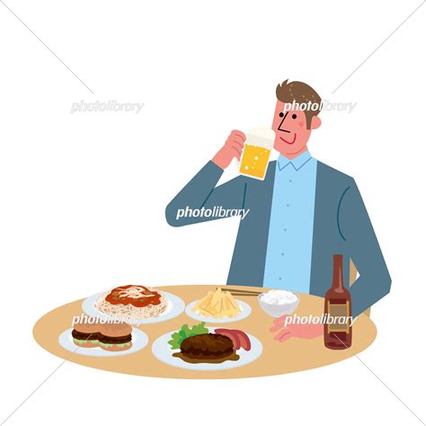 暴飲暴食をする 男性 イラスト イラスト素材 5879993 フォトライブラリー Photolibrary