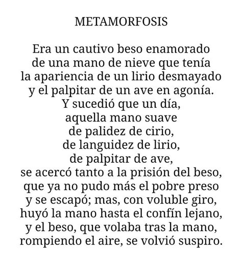 Metamorfosis Metamorfosis Manos Suaves Enamorada