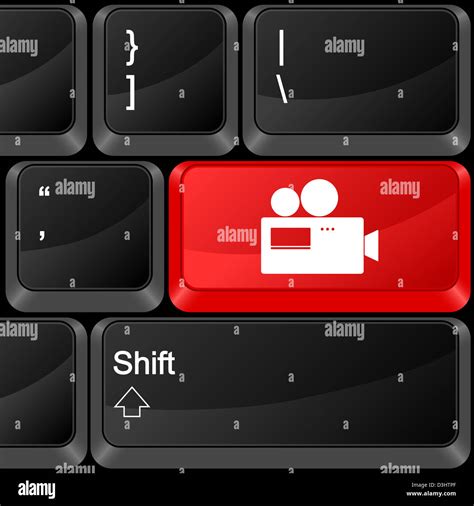keyboard computer button camera vector illustration stock photo alamy