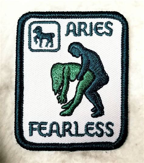 Vintage Aries Astrology Sign Sex Position Embroidered Iron On Patch