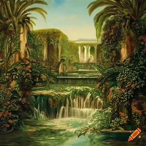 The Hanging Gardens Of Babylon Misty Bloom Lighting Art Deco