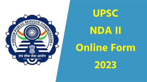 UPSC NDA Online Form 2024