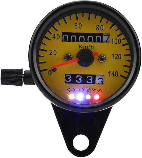 Motorrad Kilometerzähler Tachometer 60mm Tachometeranzeige