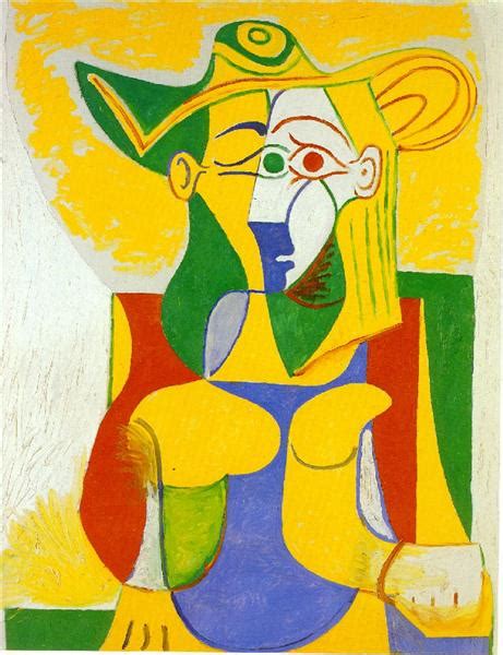 Woman Sitting In An Armchair 1962 Pablo Picasso