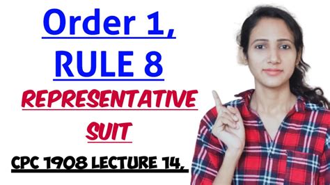 ORDER 1 RULE 8 OF CPC REPRESENTATIVE SUIT IN CPC CPC NOTES FOR