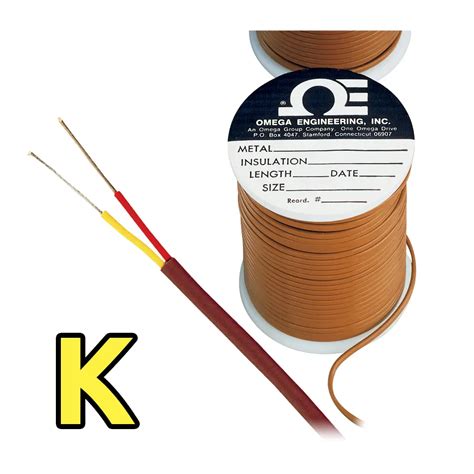 K Type Thermocouple Duplex Wire AWG 24 20 OMEGA Engineering