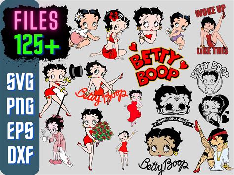 125betty Boop Svg Betty Boop Svg Files For Cricut Betty Boop Clipart