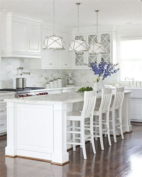 White Coastal Kitchen Cabinets - Anipinan Kitchen