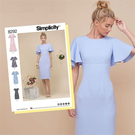 Simplicity Sewing Pattern S Misses Miss Petite Dresses Weaverdee