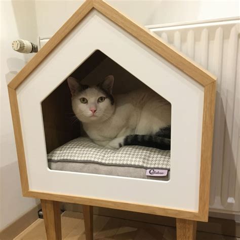 Premium Cat House Cat House Oak Wood Cat House Cat Tree Pet Cot