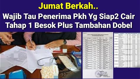 BARU DI UMUMKAN PENERIMA PKH YG AKAN TERIMA PENCAIRAN PKH TAHAP 1 BESOK