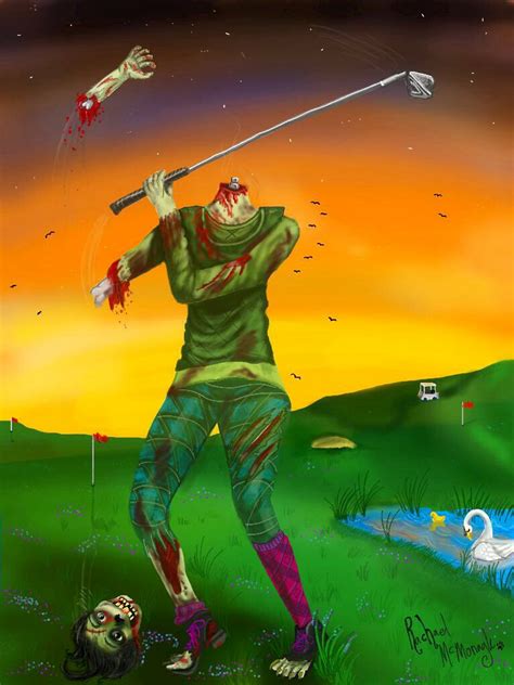 Zombies Love Golf By Cloudcatspirit On Deviantart