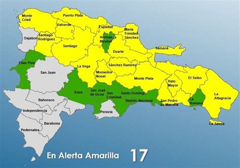 Coe Mantiene Provincias En Alerta Amarilla Por Incidencia De Vaguada