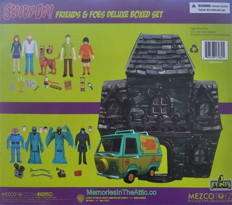 Mezco Toyz Scooby Doo Friends And Foes Deluxe 5 Points Boxed Mansion Play