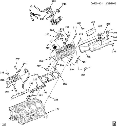 Impala Engine Asm 31l V6 Part 2 Cylinder Head And Related Parts