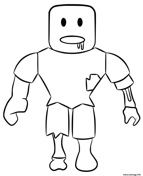 Coloriage Roblox Drooling Zombie Jecolorie The Best Porn Website