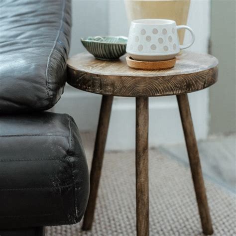 Coffee Table Round Live Edge Golden Acacia Wood Solid Cross Cut Slab