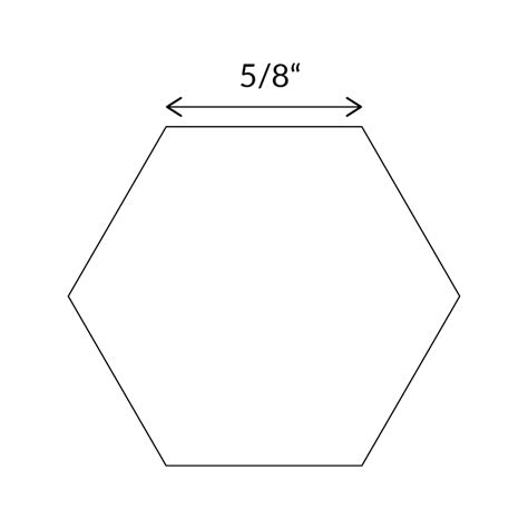 English Paper Pieces Hexagon Templates Sew And Quilt