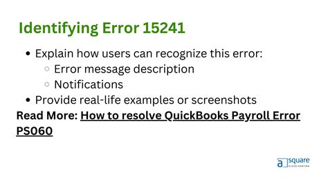 Troubleshooting QuickBooks Payroll Update Error 15241 PPT