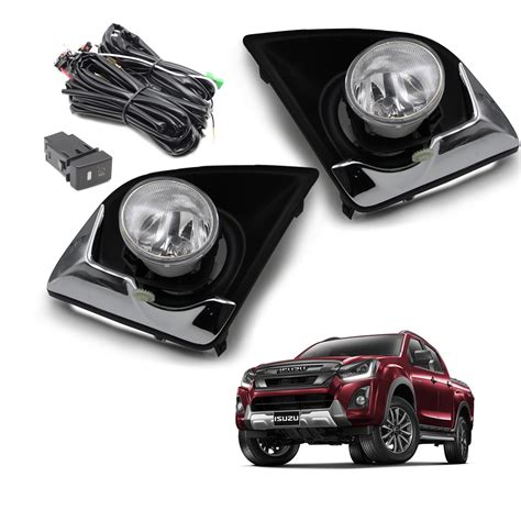 Set Kit Fog Lamp Spot Light Trim Fits Isuzu D Max Holden Rodeo Pickup 2018 2019 Ebay