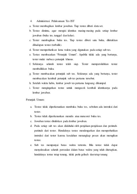 Buku Soal Ist Top Pdf Latihan Psikotes Ist Tes Intelegensi Pdf 123dok