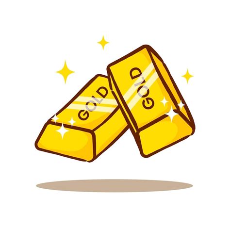 Premium Vector | Gold bar floating with stars around Business Finance ...