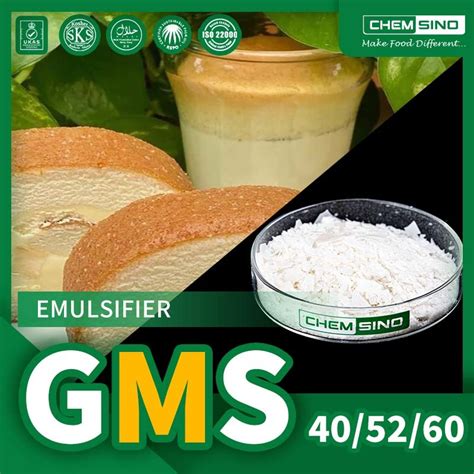 Food Additives E471 Emulsifier Uses Glycerol Monolaurate 40 In Food