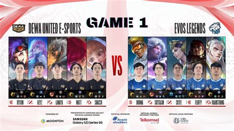 GAME 1 EVOS VS DEWA UNITED MPL INDONESIA SEASON 12 REGULAR SEASON