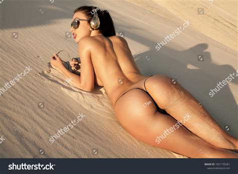 Elegant Nude Woman Laying On Sand Stock Photo Edit Now 1051770281