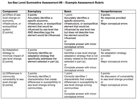 Summative Assessment 6 Rubric Image