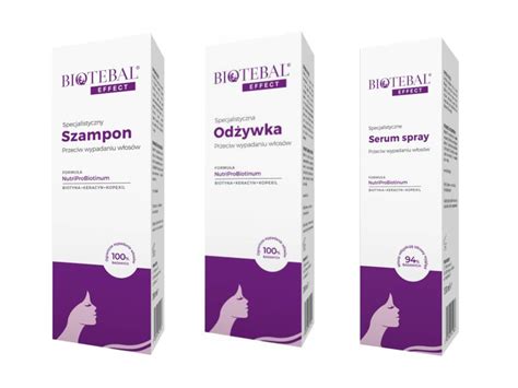 Biotebal Effect Szampon Odżywka Serum Przeciw Wypadaniu Włosów Zestaw