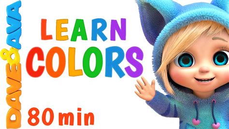 Learn Colors for Сhildren 🌈 Colors Song, Number Song, Counting Songs | Learning Video | Dave and ...