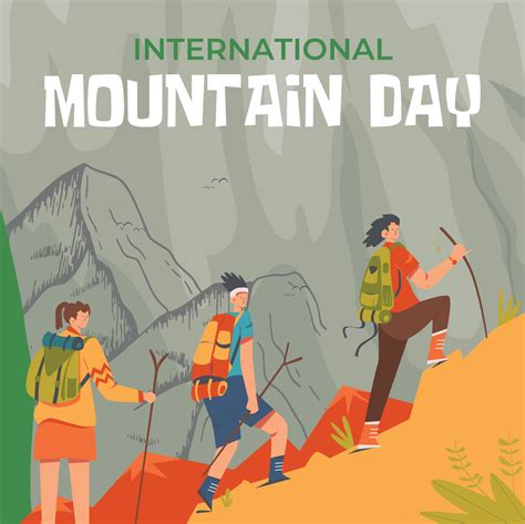 International Mountain Day Green And Orange Fun International Mountain