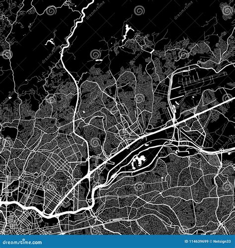 Area Map of Guarulhos, Brazil Stock Vector - Illustration of great ...