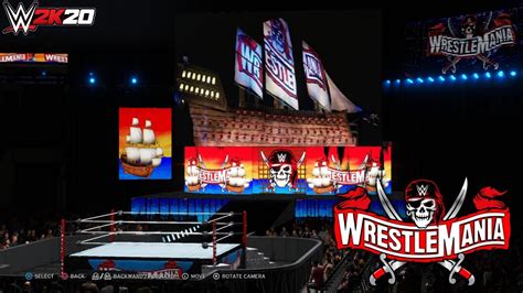 WWE 2K20 How To Create WrestleMania 37 Arena YouTube