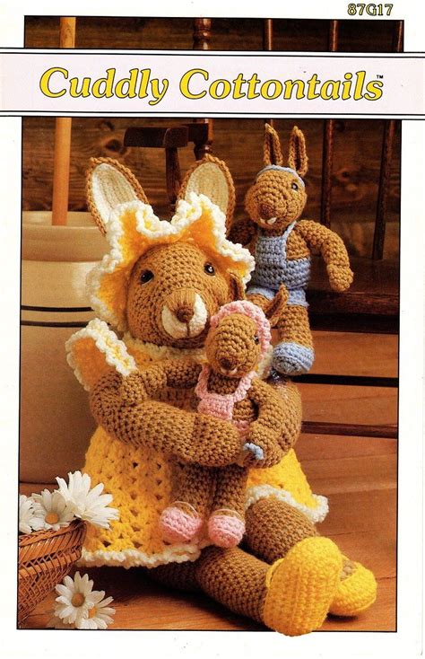 Annie S Attic Cuddly Cottontails Crochet Pattern G Retro Baby