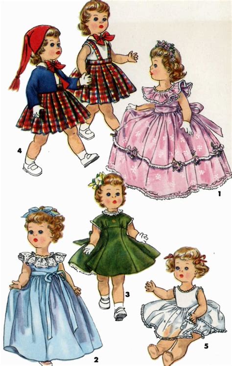 Vintage Doll Clothes PATTERN 1371 For 23 Inch Saucy Walker Etsy