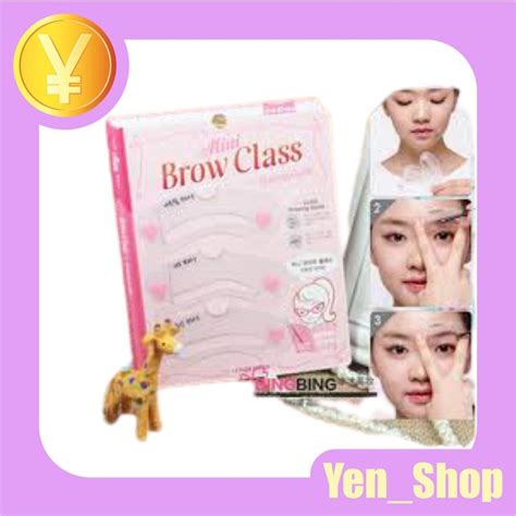 Jual Cetakan Alis Mini Brow Class Drawing Guide Cetak Shopee